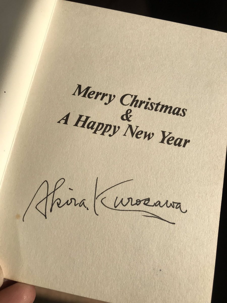 shividungarpur's tweet photo. Found this amazing Christmas and New Year card painted and signed by “ Akira Kurosawa” which he sent to me when I was studying at FTII in 1992... I still have the beautiful letter he wrote to me in Japanese about filmmaking ... https://t.co/nEGq20d1BO