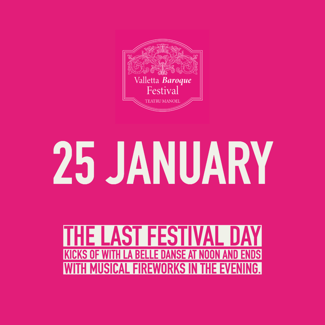 BaroqueFestival's tweet photo. The last day of the festival kicks off with La Belle Danse by Valletta Baroque Ensemble & @moveodance at the Archaeology Museum. The closing concert will deliver musical fireworks with @skermes1 & Amici Veneziani at Teatru Manoel. Tickets > https://t.co/lYyY1XwYID
#vbf20 #malta https://t.co/zG6grFrCEA