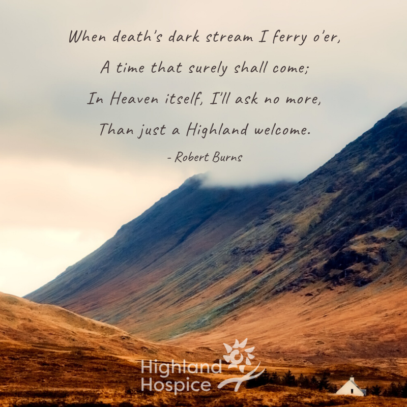 HighlandHospice's tweet photo. To celebrate Burns Night, here's some heartfelt verse from our national poet 🏴󠁧󠁢󠁳󠁣󠁴󠁿💛

Our website has lots of useful information on grief and living with loss, including this advice on self-help for the bereaved: https://t.co/CFxd2lQpJX https://t.co/FFHiSCAdlw