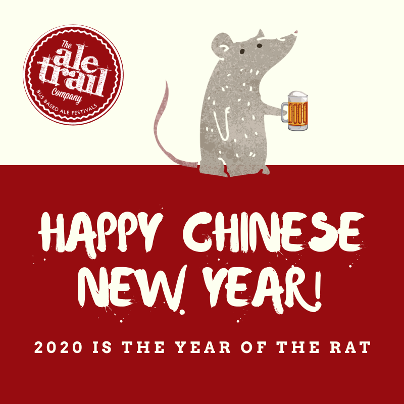 Happy Chinese New Year! 2020 is the year of the rat! We love the RAT - especially when it stands for Real Ale Trail! 😂