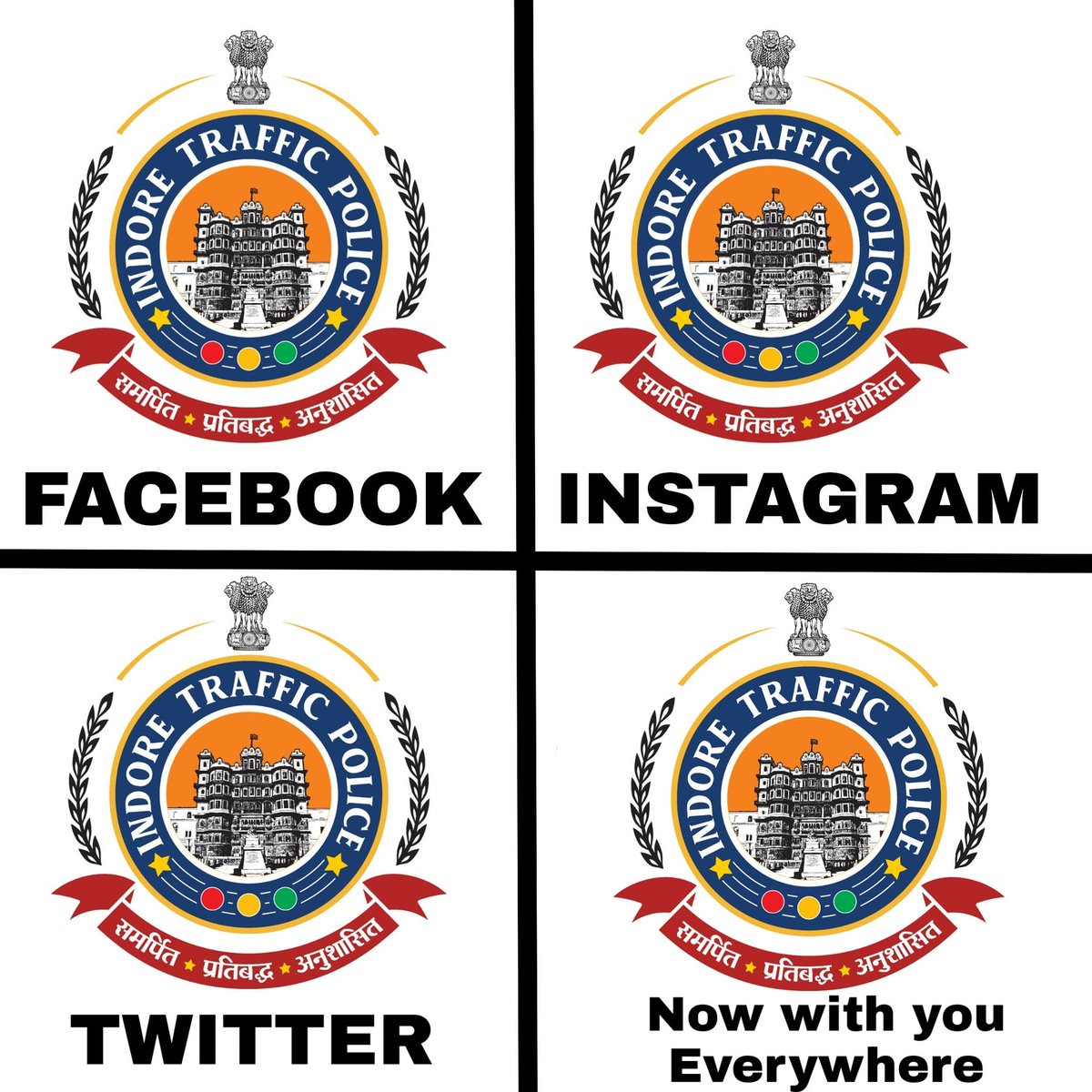 Indore Traffic Police is present everywhere for the same reason - to help you drive safely and follow traffic rules.

#BetterTrafficBetterIndore 
#indoretrafficpolice 
#trending 
#latestupdates 
#indoreeknumber 
#FollowTrafficRules