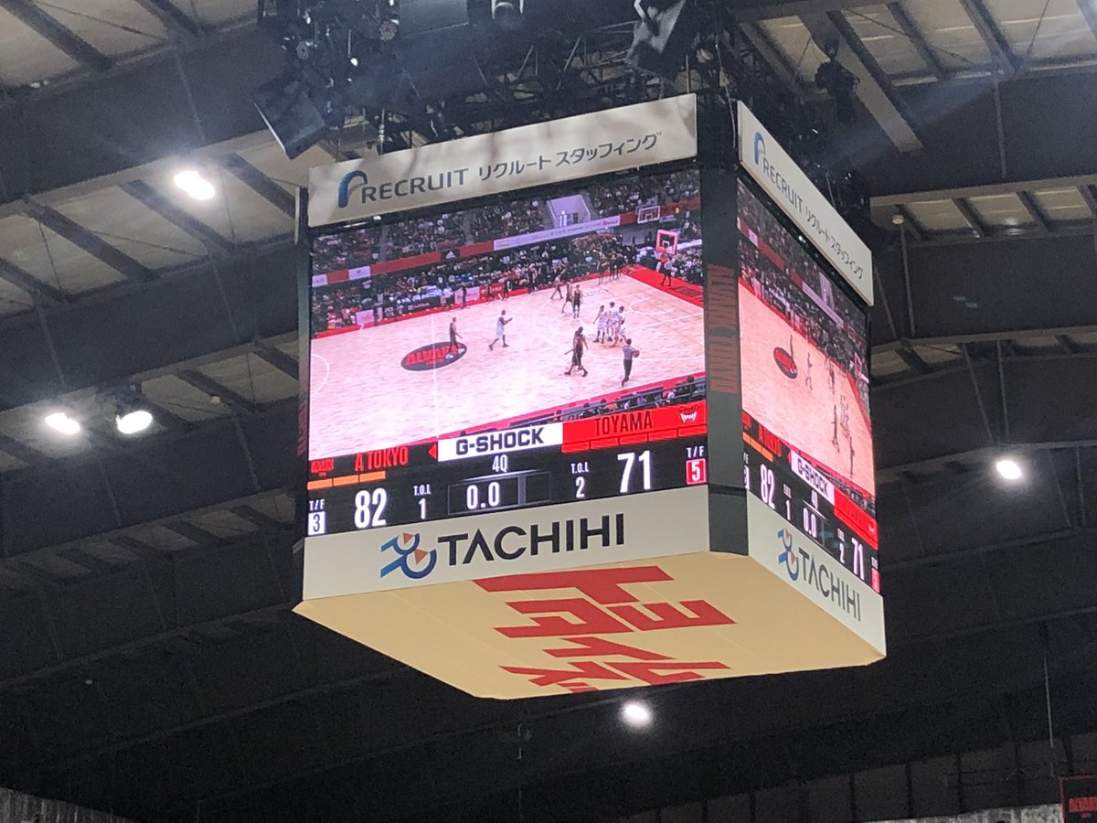 ALVARK_TOKYO's tweet photo. 【A東京vs 富山】
試合終了
#アルバルク東京 82-71 #富山グラウジーズ

第4クォーターに入り富山のアグレッシブなプレーの前にリズムを崩し開始から4分間無得点に抑え込まれる。この状況を#3 安藤がドライブで打破し、ペースを取り戻す。最後まで戦う姿勢をみせる富山を振り切り勝利を掴む。
#Bリーグ https://t.co/9ly4pMNy5v