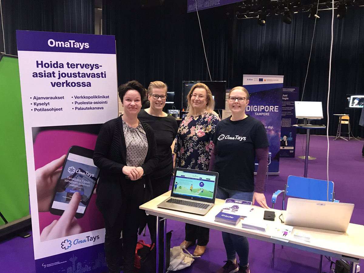 LonnbergTanja's tweet photo. Tervetuloa kuulemaan ja saamaan opastusta @Tays_sairaala n #omatays ja @Terveyskyla_fi palvelujen käytöstä @TampereUni #tiedonvaloa tapahtumaan @tamperetalo oon. Täällä odotellaan🤩 https://t.co/WkZkOz5Ht1