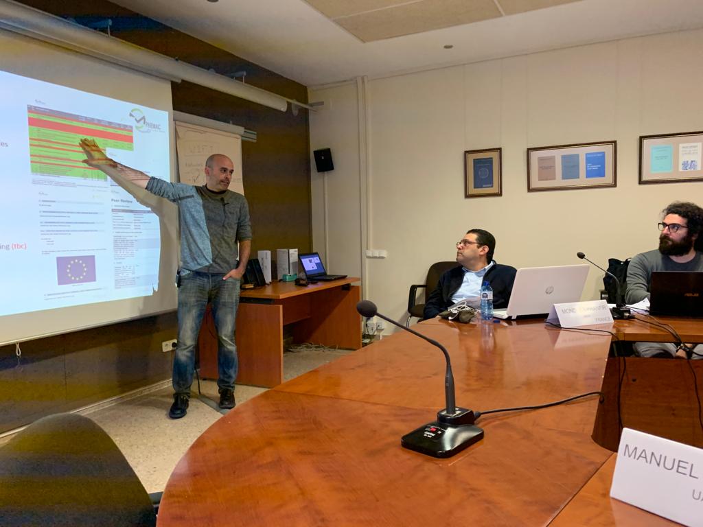 PHEMAC2's tweet photo. Our colleagues from @UAB, @INNOLABS, @RSS during the description of future #PHEMAC activities addressing dissemination, communication, outreach, exploitation and project management https://t.co/ZnIzfSjGBb