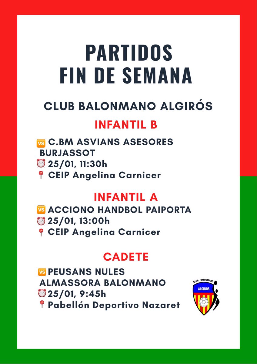 Club Balonmano Algirós tweet media
