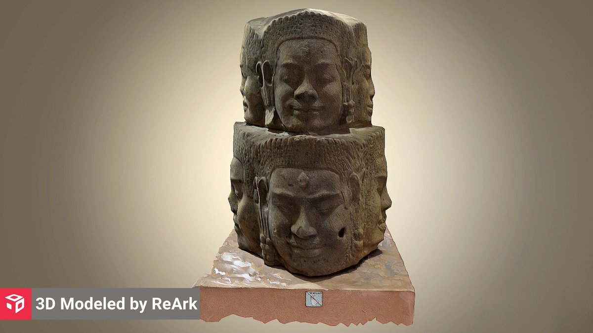 #3dmodeloftheweek - Sculpture at Siem Reap Museum, #Cambodia: ⠀ buff.ly/36qQk7U ⠀ Siem Reap is the gateway to the ruins of Angkor from the 9th–15th centuries. #madewithreark #3dmodel #AR #VR #reark #3dmodelling #3dart #sculpture #3ddesign #augmented #virtual