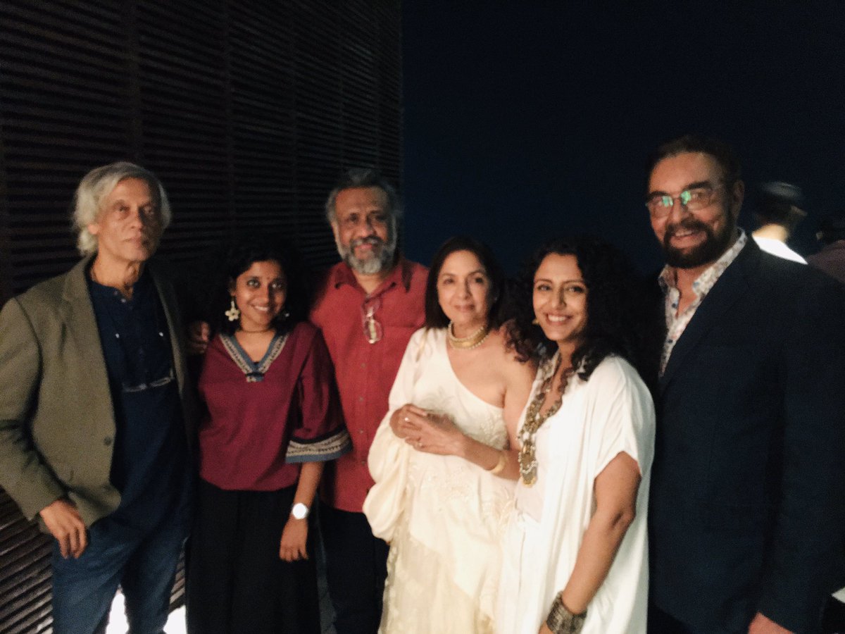 iKabirBedi's tweet photo. Celebrated the birthday of my friend Sudhir Mishra — ever young in his ideas, expressions, films and now web series — with many other friends from the industry. We love you 💕
In the pic: @IAmSudhirMishra @IndiraT83897745 @anubhavsinha @Neenagupta001 @parveendusanj @iKabirBedi https://t.co/Jsee6L6ejy