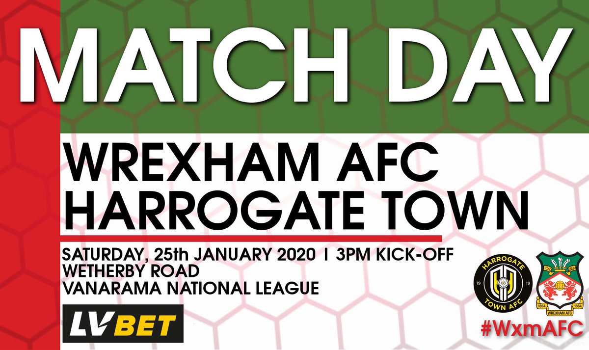 Wrexham AFC (@wrexham_afc) on Twitter photo β½οΈ MATCH DAY
π <a href="/HarrogateTown/">Harrogate Town AFC</a>
π Wetherby Road
π
Saturday, 25th Jan.
β° 3pm Kick-off
π <a href="/TheVanaramaNL/">Rocco π²πΈ</a>
π wxmafc.uk/2TwaVVp
π΄βͺοΈ #WxmAFC β½οΈ MATCH DAY
π <a href="/HarrogateTown/">Harrogate Town AFC</a>
π Wetherby Road
π
Saturday, 25th Jan.
β° 3pm Kick-off
π <a href="/TheVanaramaNL/">Rocco π²πΈ</a>
π wxmafc.uk/2TwaVVp
π΄βͺοΈ #WxmAFC