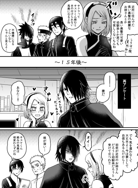 7班で初恋の人アンケート(サスケ贖罪の旅直後ぐらい)
サスサクを生温かく見守る(?)班員… 