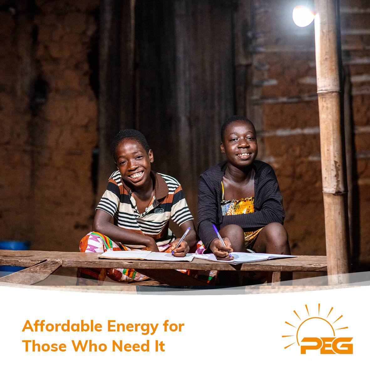 PEG Africa believes in Africa and is committed to providing energy to help children in underserved communities with their education #PEGAfrica #PoweredbyPEG #wearegrowing