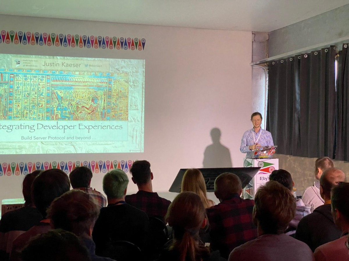 Find out how to allow IntelliJ to interface with any build tool using the Build Server Protocol from the talk by Justin Kaeser <a href="/ebenwert/">Justin Kaeser</a>  at #fby_conf