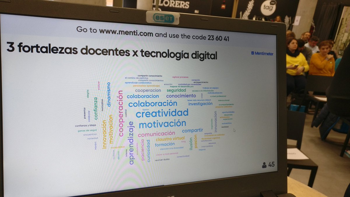JCknowmad's tweet image. Mapa de fortalezas de los asistentes a la #JEspiBase20