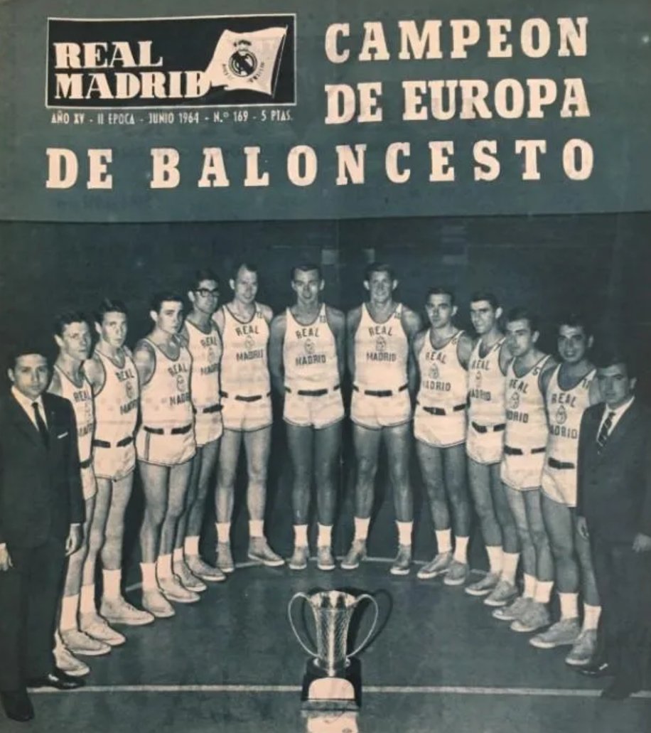 RetroMadrid_'s tweet photo. Real Madrid Campeon de la Copa de Europa 1964. 🏀 https://t.co/Imdgf0dkWz