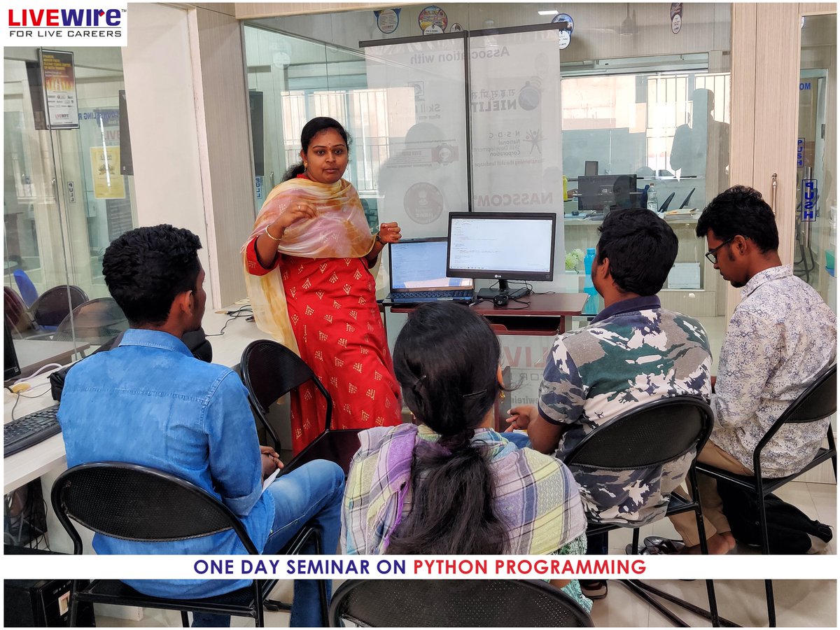 LivewireEdu's tweet photo. A Big thank you to all enthusiastic learners who came and participated in this Python seminar!
Team @LivewireEdu wishes you all the best for your future endeavors. 
..
#Python #DataScienceUsingPython #upskilling 
#LivewireVadapalani https://t.co/SuD6N63M9x