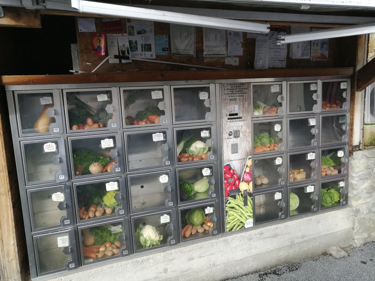 Organic veg vending machine... Convenient and local
