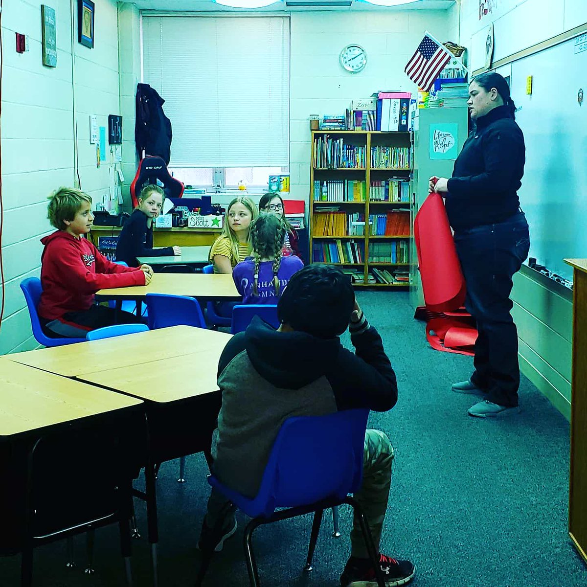 HeatherAnnGill's tweet photo. Cards Club.  Every Friday morning Chadron Immediate breaks into groups to learn together how treat friends. Social Emotional Learning and Promoting Positive Behavior at it's best. #cardinalsrising #NPBIS #Beingbeforedoing https://t.co/8NpENzy4xc