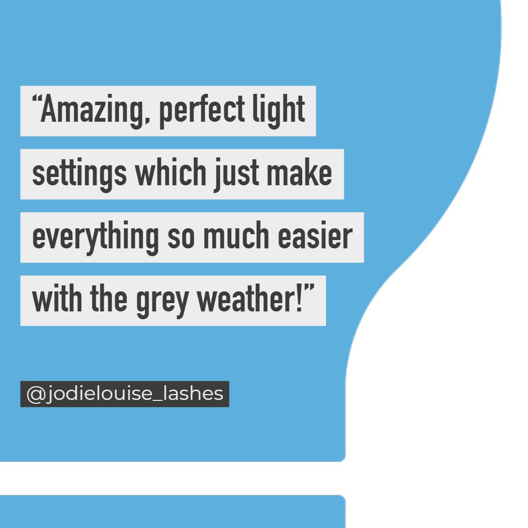 We love hearing from our customers and were really happy to hear feedback about our Duo Floor Lamp from professional eyelash &amp; eyebrow artist Jodie. Thank you for your kind words and we’re so pleased the Duo Lamp is lighting up your fab work throughout these wintry evenings❤️