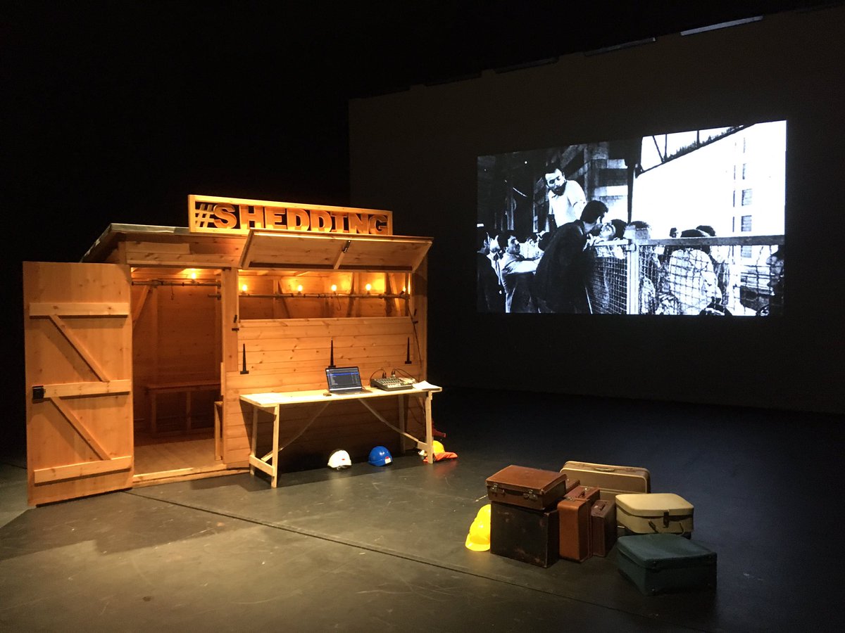 Michael Pinchbeck (@mdpinchbeck) on Twitter photo Great to present #ASeventhMan @LPAC_Theatre and explore <a href="/SHED_uk/">S.H.E.D - Designing Dialogue CIC</a> scenography. Designer: @blindCOLOURS. Performers: <a href="/gabriellebenna/">Gabrielle</a> <a href="/iyaemily/">emily</a> <a href="/OlwenCDavies/">Olwen Davies</a>. Sound: <a href="/mattlono/">matthew cooper</a>. Visuals: <a href="/Adam_Y/">Adam_Y</a>. Dramaturgs: <a href="/emilydc8/">Emily Cook</a> <a href="/Nat_roundabouts/">Natalia Piotrowska</a>. Next stop: @AmplifyNP <a href="/NottmPlayhouse/">Nottingham Playhouse</a>. #Shedding Great to present #ASeventhMan @LPAC_Theatre and explore <a href="/SHED_uk/">S.H.E.D - Designing Dialogue CIC</a> scenography. Designer: @blindCOLOURS. Performers: <a href="/gabriellebenna/">Gabrielle</a> <a href="/iyaemily/">emily</a> <a href="/OlwenCDavies/">Olwen Davies</a>. Sound: <a href="/mattlono/">matthew cooper</a>. Visuals: <a href="/Adam_Y/">Adam_Y</a>. Dramaturgs: <a href="/emilydc8/">Emily Cook</a> <a href="/Nat_roundabouts/">Natalia Piotrowska</a>. Next stop: @AmplifyNP <a href="/NottmPlayhouse/">Nottingham Playhouse</a>. #Shedding