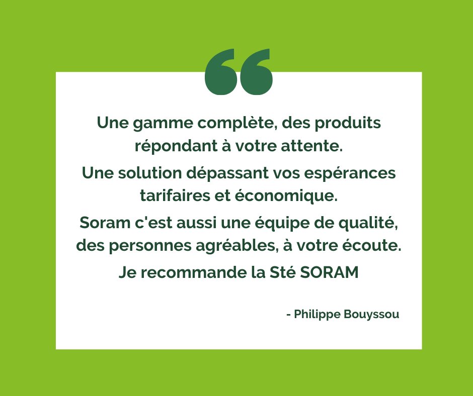 #Merci à nos clients, qui prennent le temps de nous laisser des commentaires comme celui-ci 🤩
Vos retours d'expérience sont inestimables pour nous et contribuent à l'amélioration de nos services 😉👌
#satisfaction #avisclient <a href="/SORAM/">Ross A. Myers</a>
👉 bit.ly/379LLzt