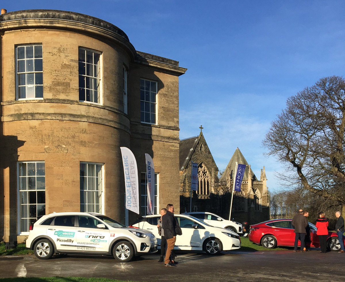 Went to the EV Open Day for Harrogate businesses, at Rudding Park, yesterday. Great to see all the interest &amp; so many people taking test drives in the various EVs on display. Promoting the practical and BIK tax benefits of EVs to business 👏👏

more pics..
instagram.com/p/B7tdaqfn_-2/