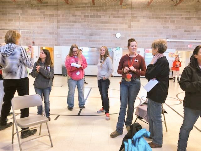 HeatherAnnGill's tweet photo. Chadron Intermediate and Chadron Middle School's MTSS-PBIS leadership teams developed this PD time for all staff to collaborate, learn and grow with each other. Sharing food, fun, tips and tools. #NPBIS #Topfive #PDF #beingbeforedoing #cardinalsrising @NDE_NPBIS @cbwinchester https://t.co/SwLGSQfi54