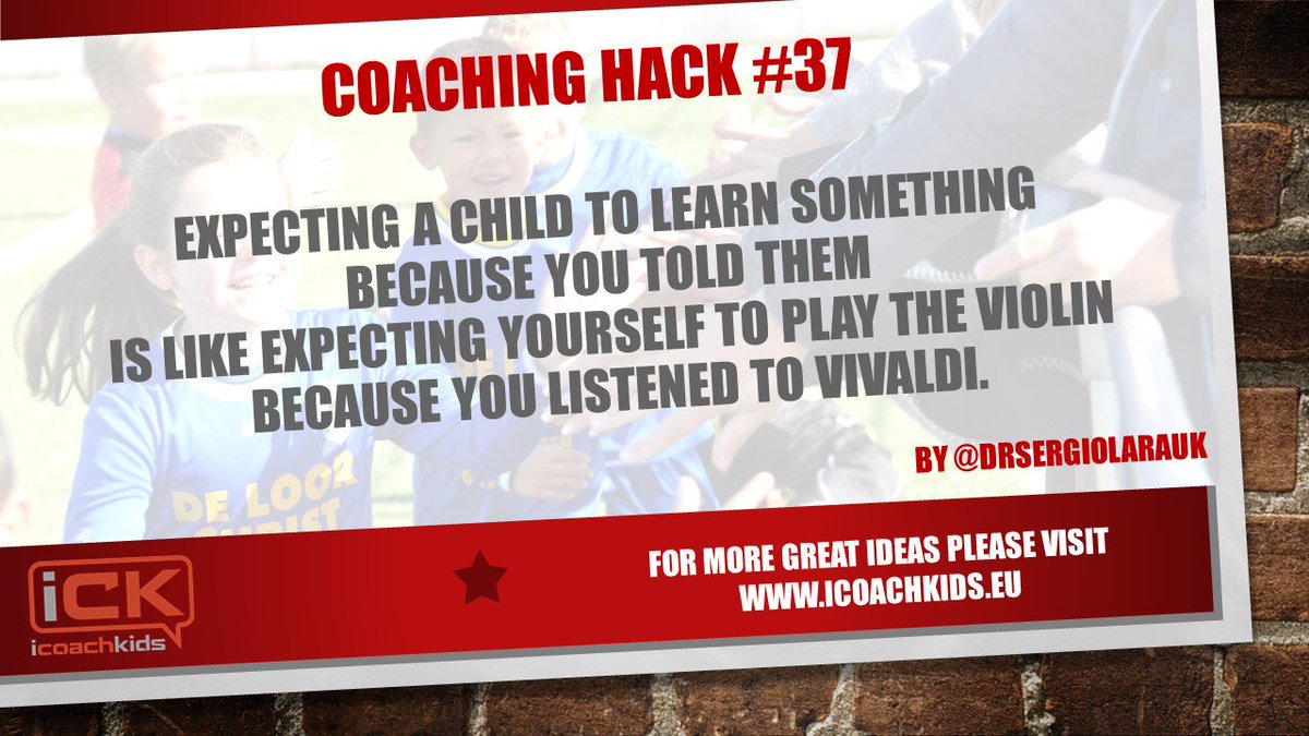 ICOACHKIDSWORLD's tweet photo. #CoachingHack #37 Be patient people! πππ»π» https://t.co/f4MiYpXWkn