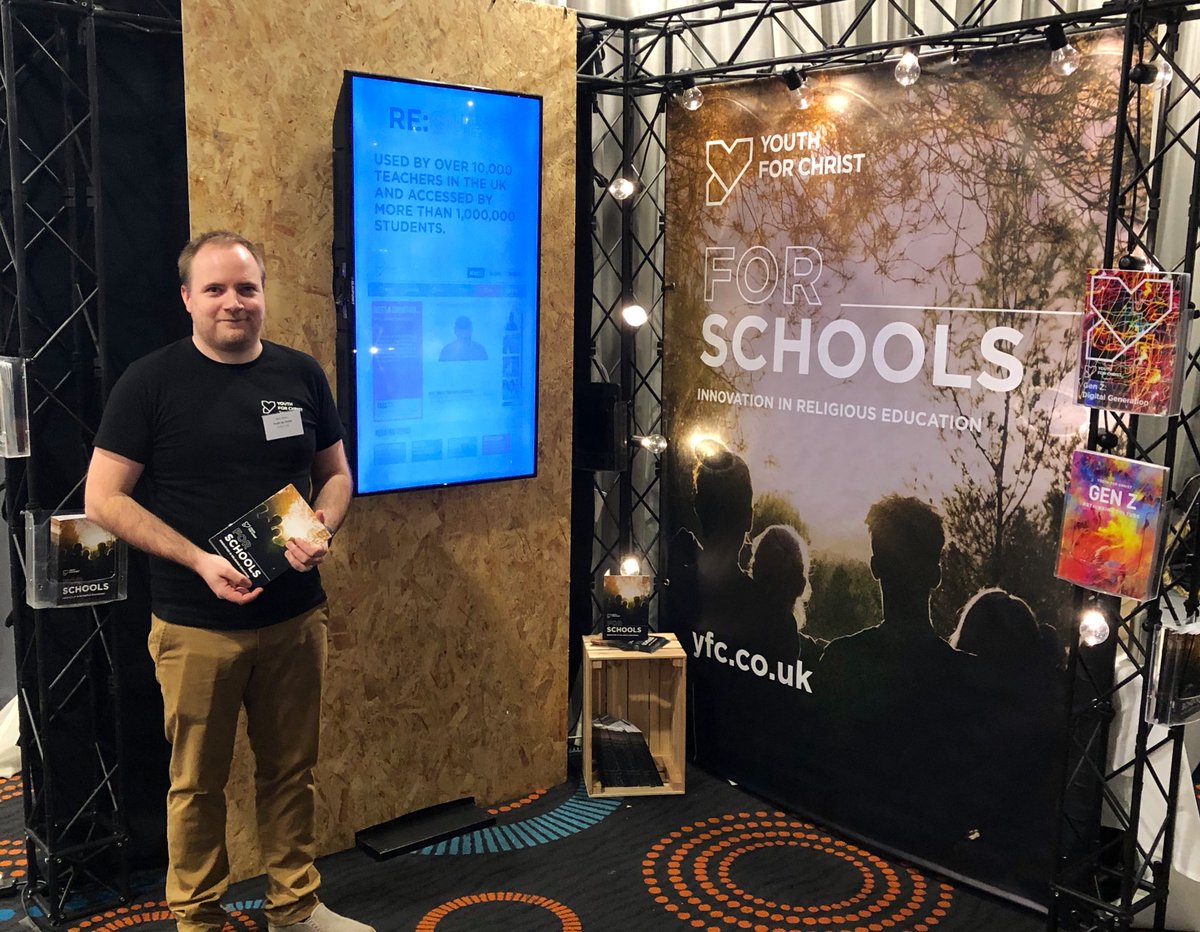 We’re at #StrictlyRE today. Excited to meet so many fantastic RE teachers and share our resources with them. Come and visit us to find out about <a href="/REquestUK/">RE:quest</a> <a href="/yfcthecube/">Youth for Christ The Cube</a> <a href="/yfcsense/">Youth for Christ The Sense</a>   <a href="/yfcstance/">Youth for Christ Stance</a> and our local centres.