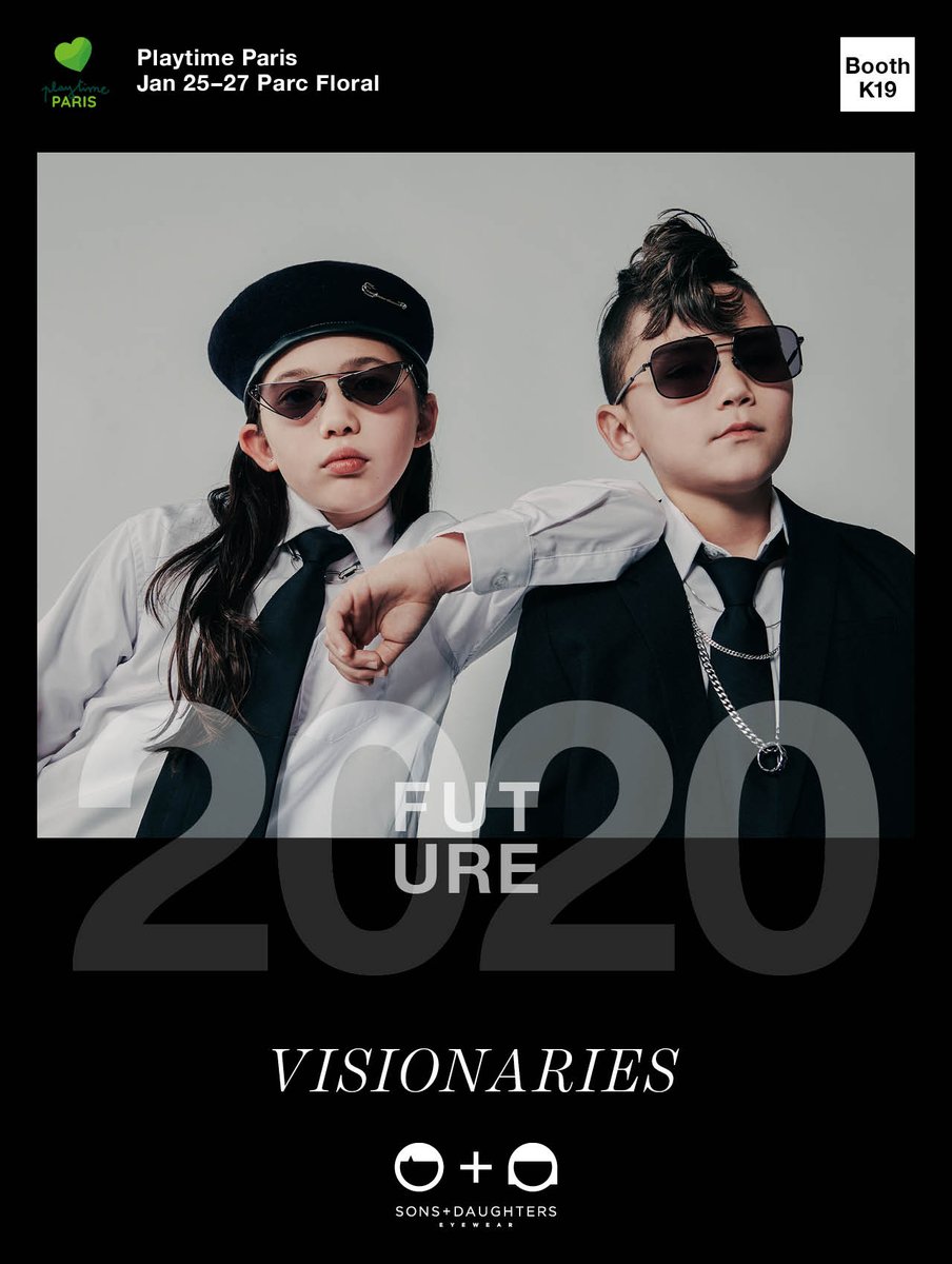 sons_daughters's tweet photo. VIEW our 2020 Visionaries Collection Playtime Paris! On now 25–27 Jan. Parc Floral, Paris. Booth K19. https://t.co/RZeuPtuQbI