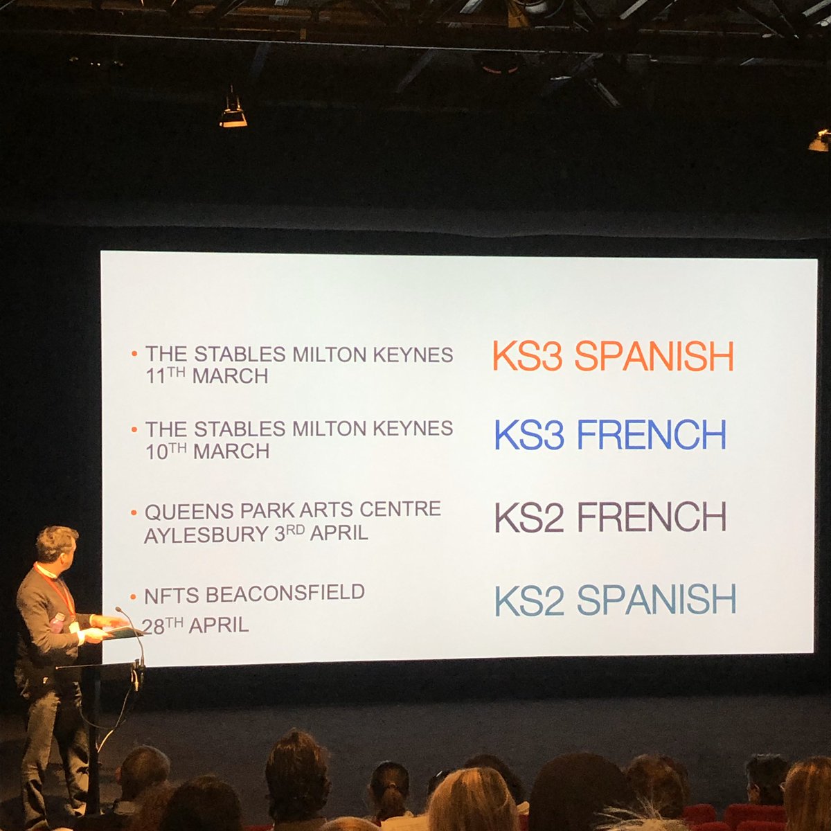 alllondonbranch's tweet photo. Mark Reid kicking off the @ALLLondon007 Jan Event 2020! Great to see the Saturday morning keenie club &amp; learn that @BFI film in MFL workshops are spreading out nationally! #Mfltwitterati @ALL4language #ALL4Language https://t.co/VLOlyAcnIF