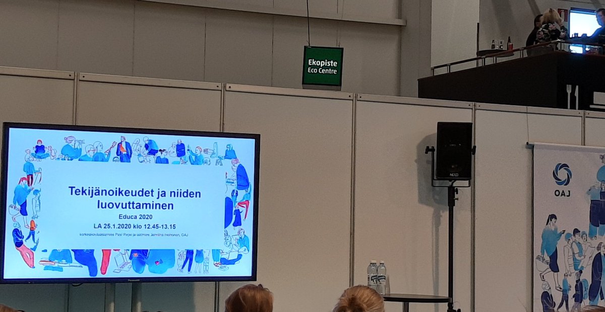 Weesau's tweet photo. Tekijänoikeudet ja niiden luovuttaminen #tekijänoikeus #Openlounge #educa2020 https://t.co/m1kCtXSa3l