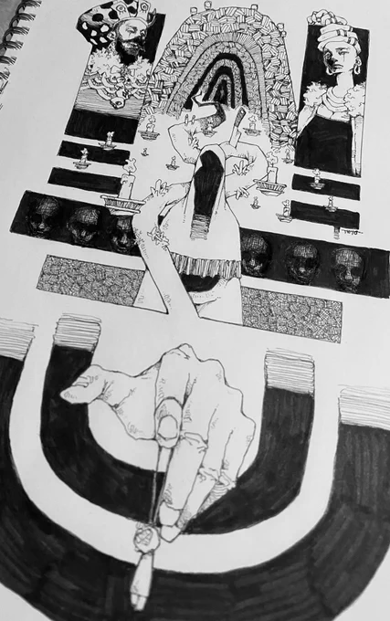 絵を見てくれテありガとう(御辞儀) 