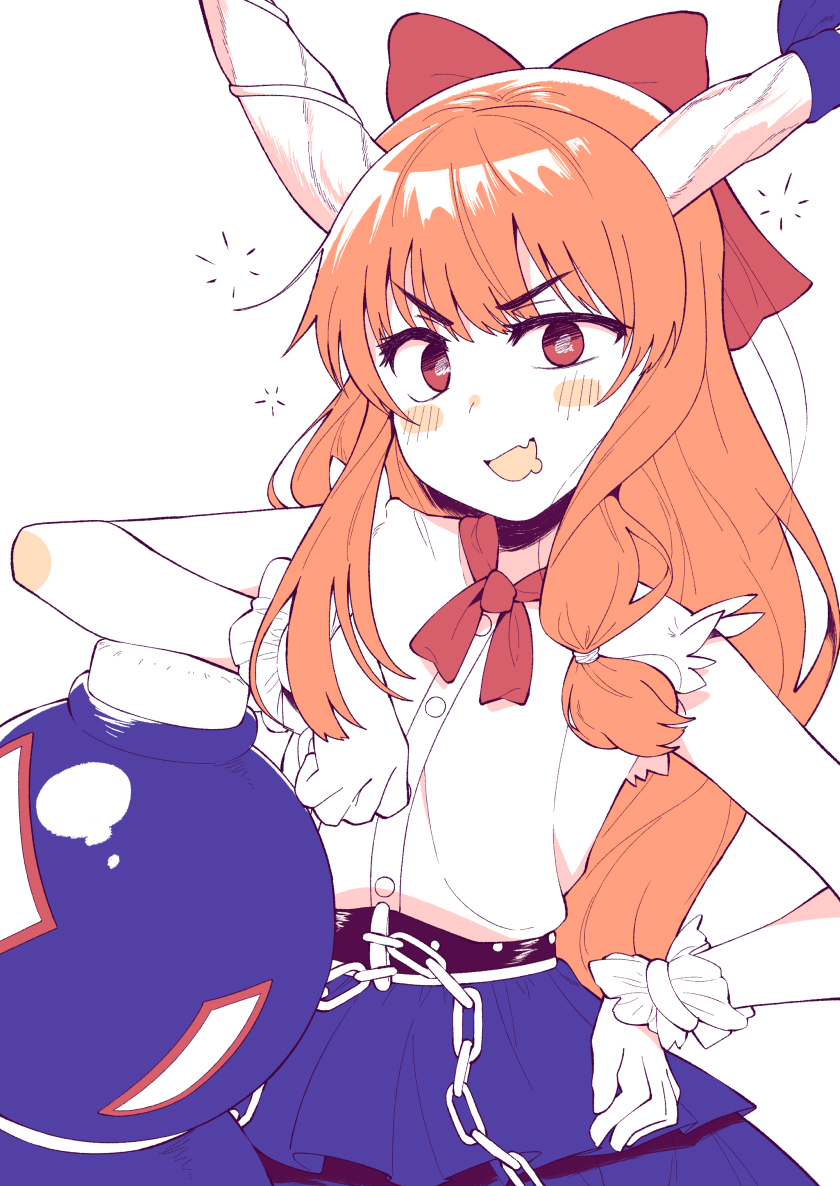 伊吹萃香 伊吹萃香 東方project Nakta 낙타 Fanbox개설のイラスト