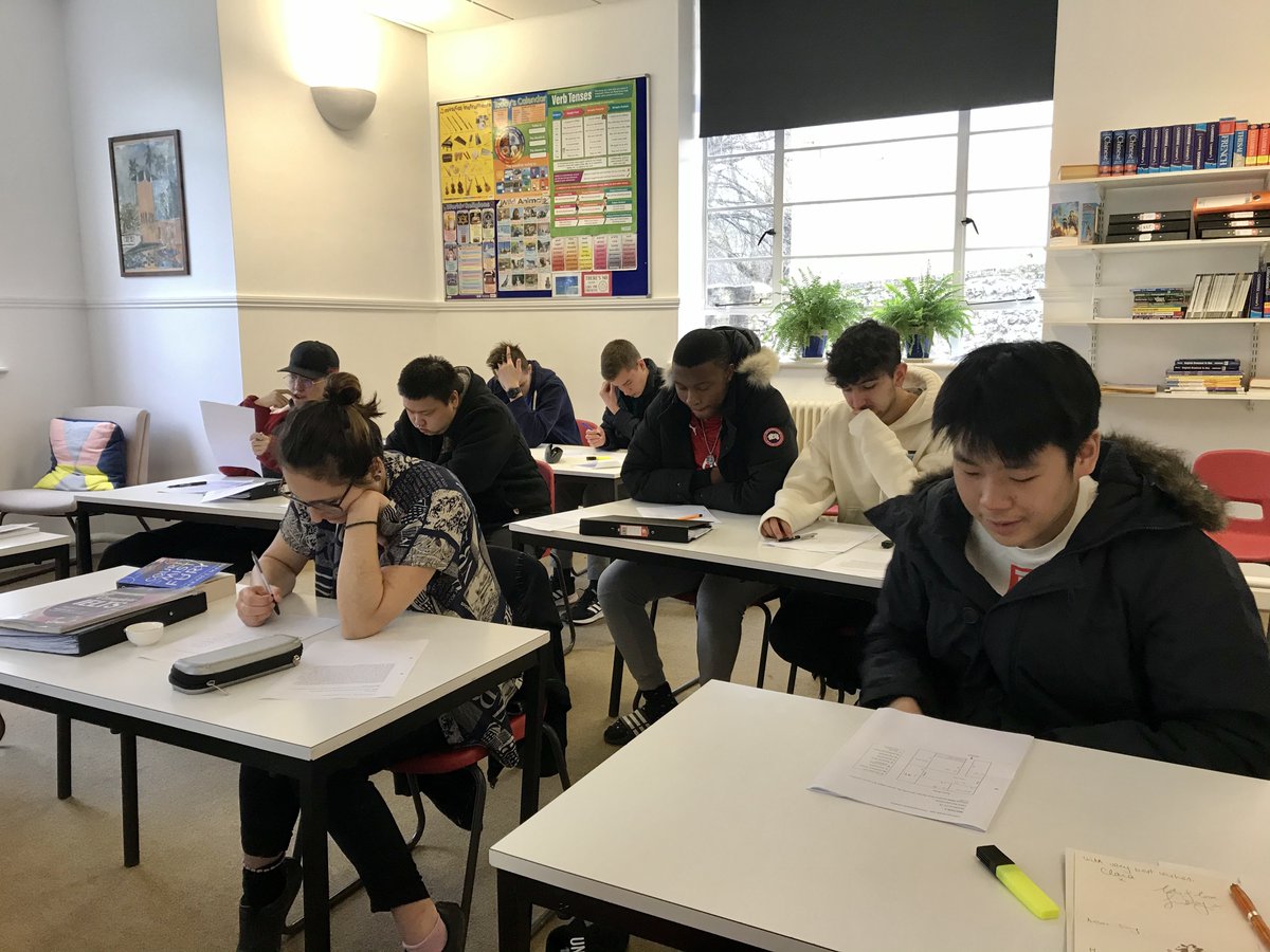 DoverColISC's tweet photo. IELTS Saturday session in full swing- students fully focused on a Listening Task after great discussion on mental health stimulated by Ted Talk #dickmoore #dancingintherain https://t.co/wYJIrLaL6U