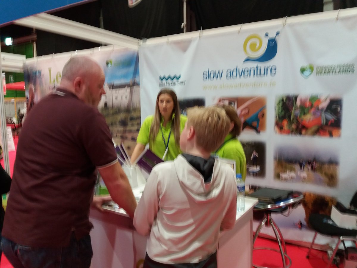 TawnylustLodge's tweet photo. Lots of interest in #walking #angling #cycling #Gin #blueway and #slowadventure at the @leitrimtourism  stand @holworldshow  Pop along to Stand P20 today or tomorrow and try out the virtual reality slow adventure experience #staycation #leitrim #Travel #traveltips #lovingleitrim https://t.co/XlcttJOefv