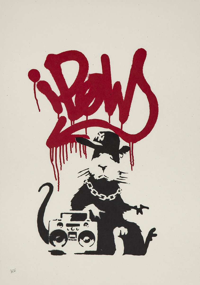 Lazinc would like to wish all of our lovely followers a happy #ChineseNewYear! In honour of the year of the rat we have chosen to feature Banksy’s iconic Gangster Rat print 🐀