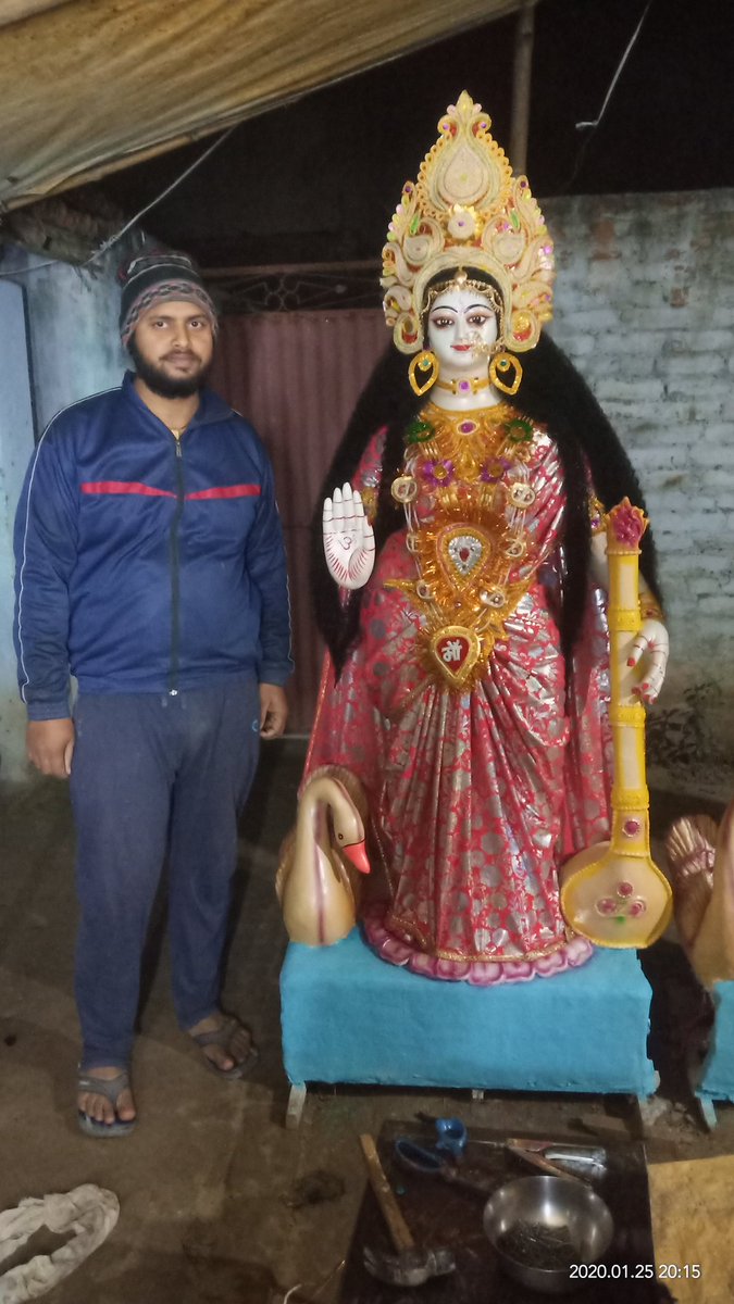 krishnasuman901's tweet photo. मूर्ति कला निकेतन 
गावपुर ,उजियारपुर ,समस्तीपुर 
मोबाईल:- 8789757687,8676069253,8877020916
नोट :-हमारे यहां सभी प्रकार की प्रतिमा मिटटी और सीमेंट द्वारा ढलाई करके बनाई जाती है  
प्रो. हरिश्चंद्र पंडित 
मोबाईल:- 8676069253 https://t.co/42q3HLJfbJ