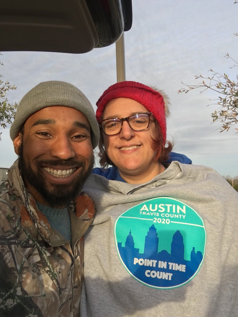 ATXTechAll's tweet photo. We just wrapped up our #pointintime count with a group of great volunteers. The #PITcount is essential for communities to get a correct count of people experiencing #homelessness so cities can obtain funding & services. Learn more at @atxecho. Huge thanks to everyone on #TeamMud! https://t.co/CCIF39PHo7
