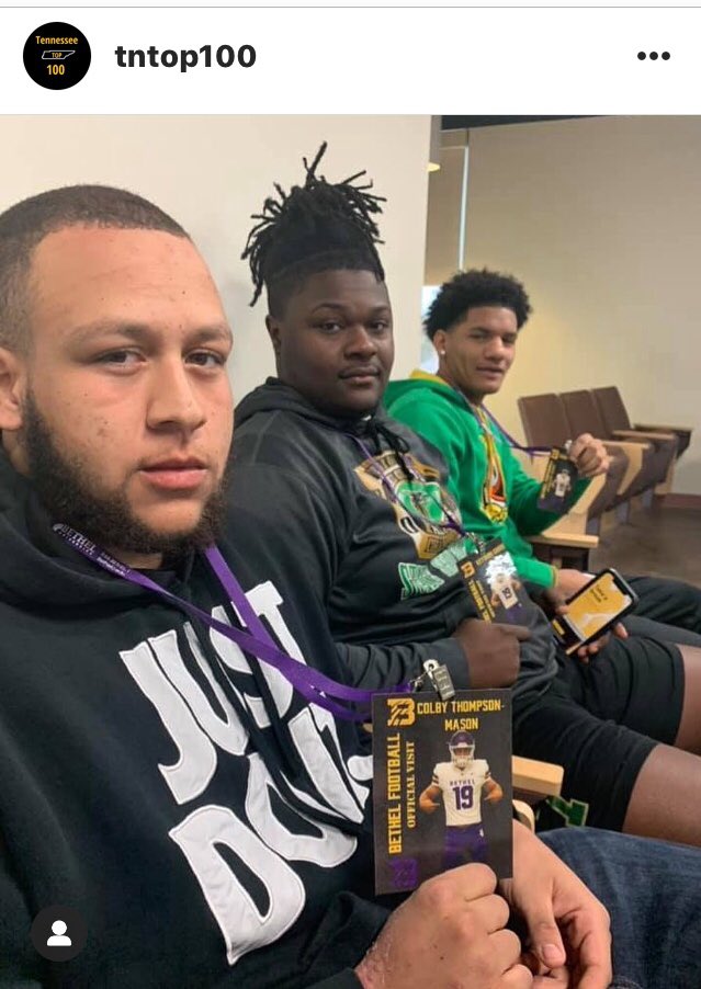 State Champs taking their official visit to <a href="/BU_FootballTN/">Bethel University Football (TN)</a>