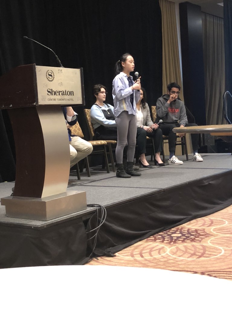 LdsbStudent's tweet photo. Powerful messages at #PESym20 by students about student voice and engagement. It is very powerful to know that across the province students are working towards student engagement and creating platform for student voice. https://t.co/bYOZSBIxsE