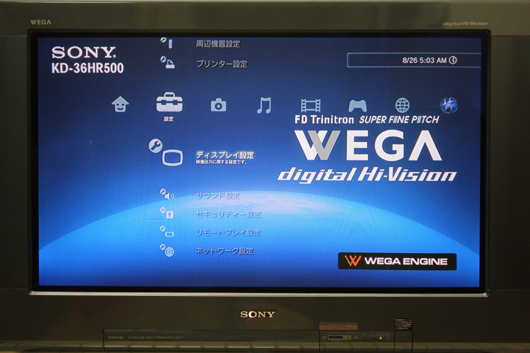 テレビ SONY WEGA KD-36HR500 Cleaned up my KD-36HR500. (Japanese KD-34XBR960) : r/crtgaming