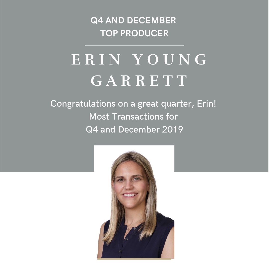 AllieBethAllman's tweet photo. Congratulations to Top Producer Erin Garrett of the Lillie Young Group!
.
.
#BestAgentsInNorthTexas #hustle #WeSellDallas #NorthTexasRealEstate #ForSaleToSold #luxuryrealestate #LuxuryService #LuxuryLiving #DBest #alliebethallman https://t.co/hLEoOgEhq6