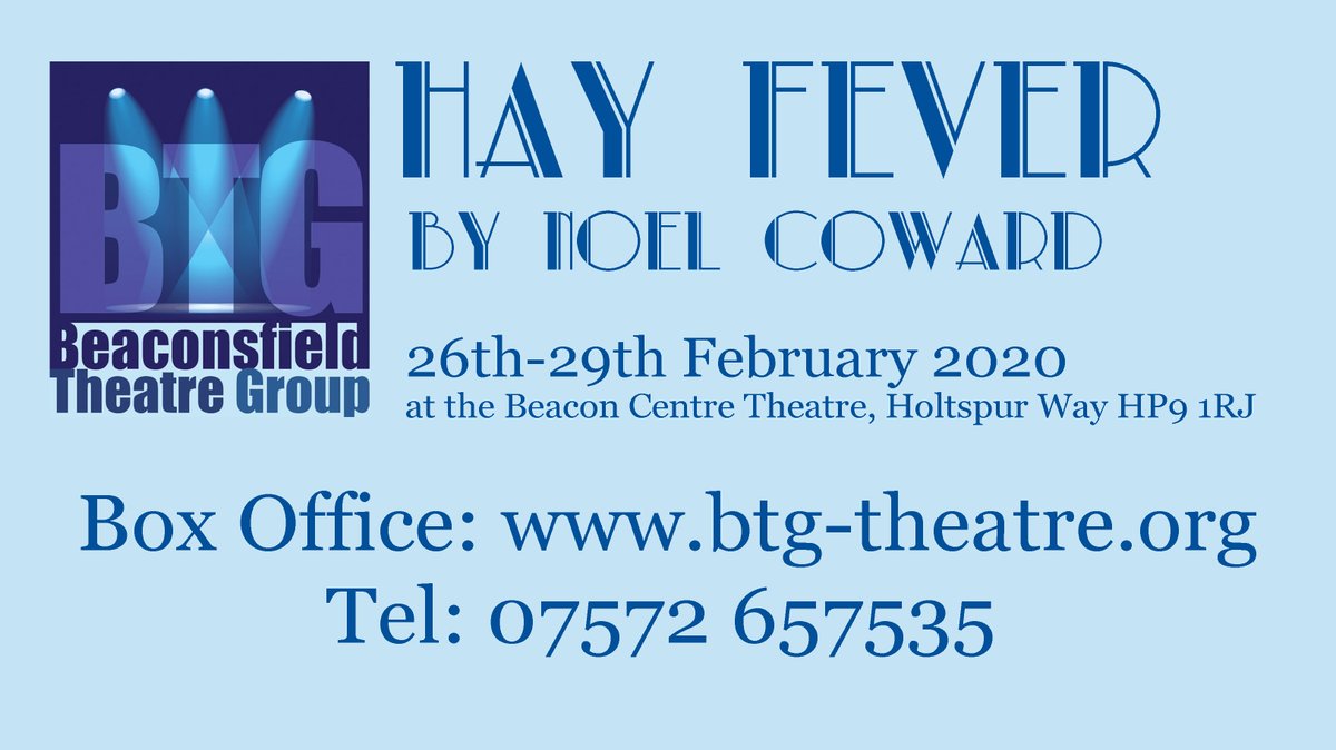 Our next production - Box Office is now open!
#BeaconsfieldOL #BeaconsfieldUK #HP9_Theatre
