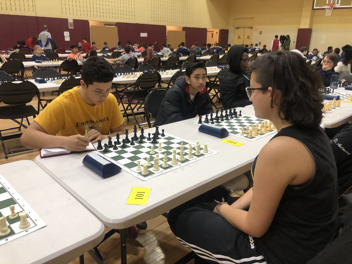 PhillyASAP's tweet photo. Round 1 underway at #ASAPChess♟ @PECOconnect #CheckmateViolence #ChessMarathon! Don’t forget the pep rally at 12:30 to see @PhillyMayor and @JamieGauthier1! #phillyasap #nonprofit #event #phillychess #community https://t.co/vn6HdWBPTk