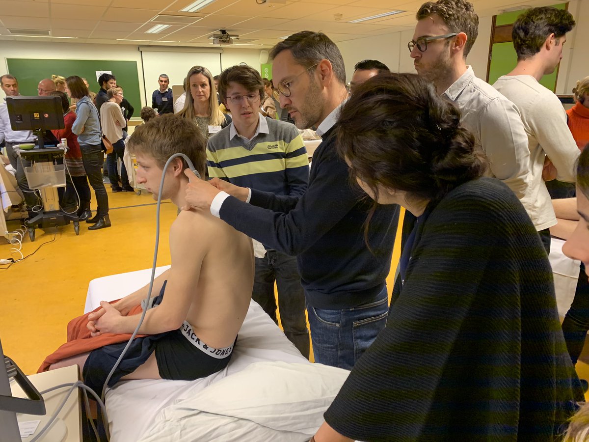 Steve_Coppens's tweet photo. And it's a wrap ! #ESRADAY done @UZLeuven Belgium. Hugely succesfull @ESRA_Society !!!!! Great feedback. Faculty cleaning up, workshop room 😉 https://t.co/DXr1T9LuAz
