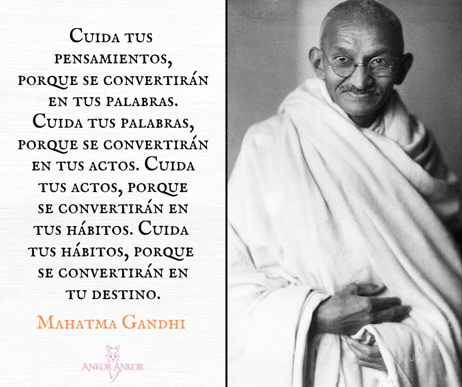 ankorinclan's tweet photo. Cuida tus
 pensamientos,
 porque se convertirán
 en tus palabras.
 Cuida tus palabras,
 porque se convertirán
 en tus actos. Cuida
 tus actos, porque
 se convertirán en
 tus hábitos. Cuida 
tus hábitos, porque
 se convertirán en
 tu destino. https://t.co/bikdCdhDrM