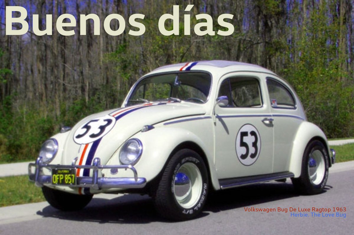 alfacevedoa's tweet photo. Buenos días
@Volkswagen_MX Bug De Luxe Ragtop 1963 en color Blanco Perla L87
#Vocho #Herbie #TheLoveBug #Edition53 https://t.co/bmYWTTzIor