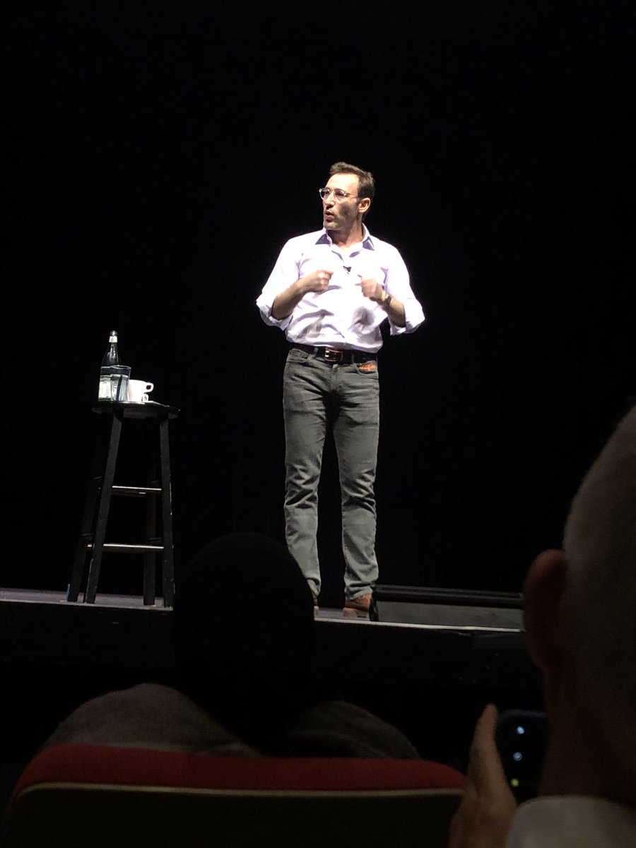“We have a crisis of human connection” Simon Sinek. Thank you for spending so much time with us last night in SFO. A modern day renaissance man pulling us out of the dark ages. #TheInfiniteGame and yes we are always “Better Together” as a humanity.