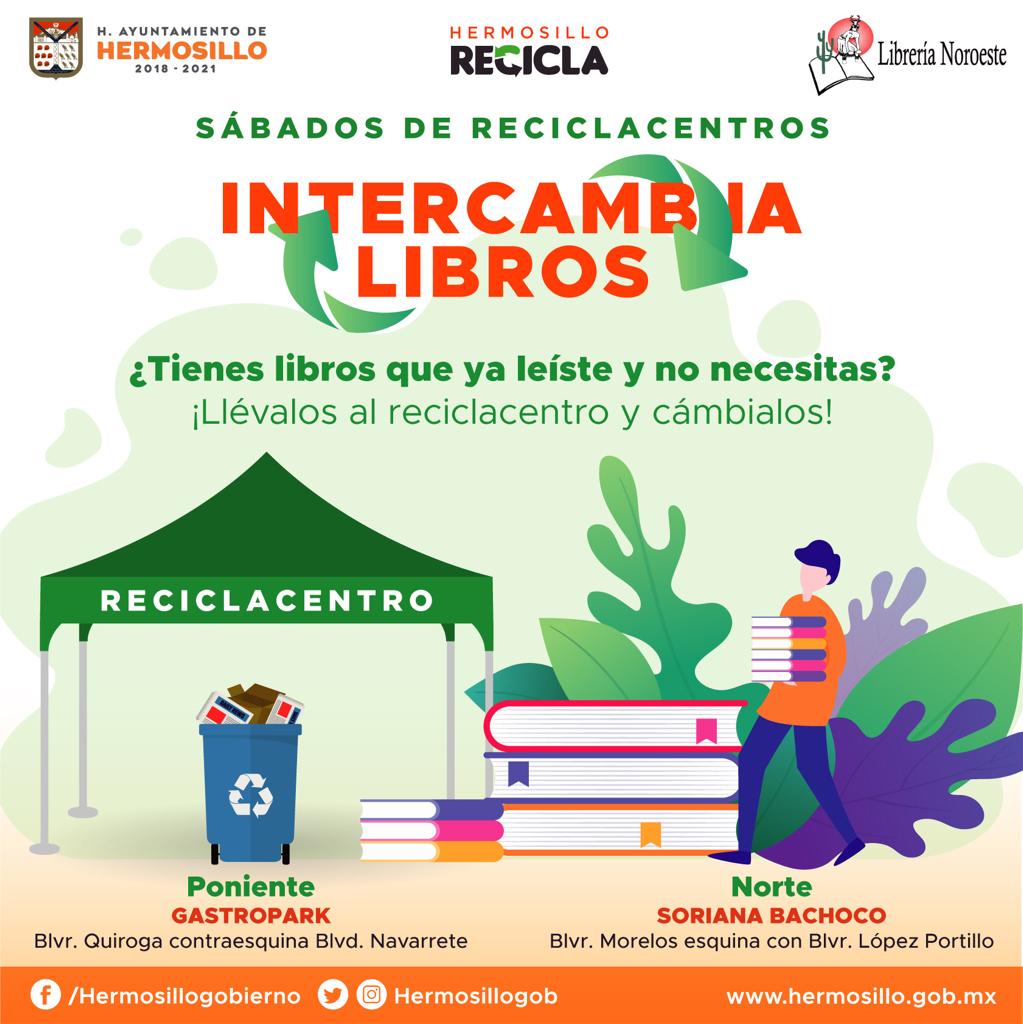 HermosilloGob's tweet photo. ¿Tienes libros que ya leíste y no necesitas?
¡Llévalos al reciclacentro y cámbialos!
#LibreríaNoroeste tiene ejemplares muy interesantes para ti.
#TransformamosHermosillo
#HermosilloRecicla https://t.co/NZRm0ymypt
