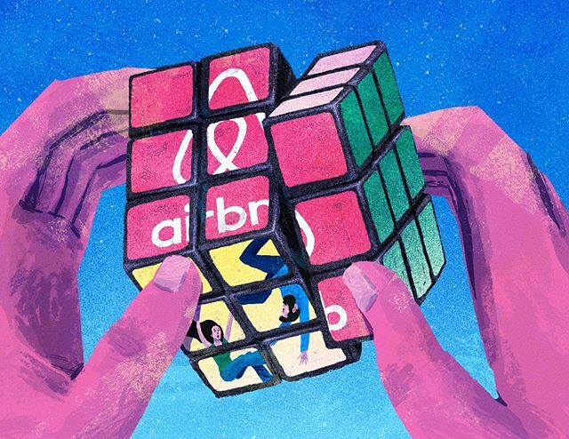 LucaXun's tweet photo. Another @ft_weekend commission from last year. Landlord wanted his tenants out before Christmas so he could sign up with Airb&amp;b.
.
.
.
.
#landlord #landlordlife #landlordproblems #ftm #ftweekend #housing #tennents #airbnb #illustratorsoninstagram #artwor… https://t.co/iYgk7pN0a8 https://t.co/Ln8L3MyME4
