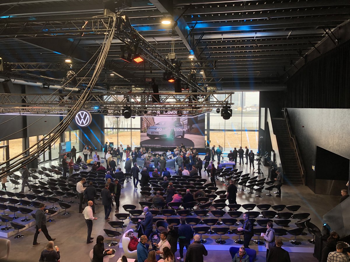 Today we're hosting an event for our ID.3 prebookers, giving them a sneak preview of what their new car will look like. #Voltswagen